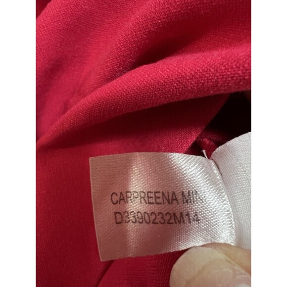 DVF Diane von Furstenburg  Capreena Mini Dress Size 6 Berry Red Sleeveless Shift - Picture 9 of 10